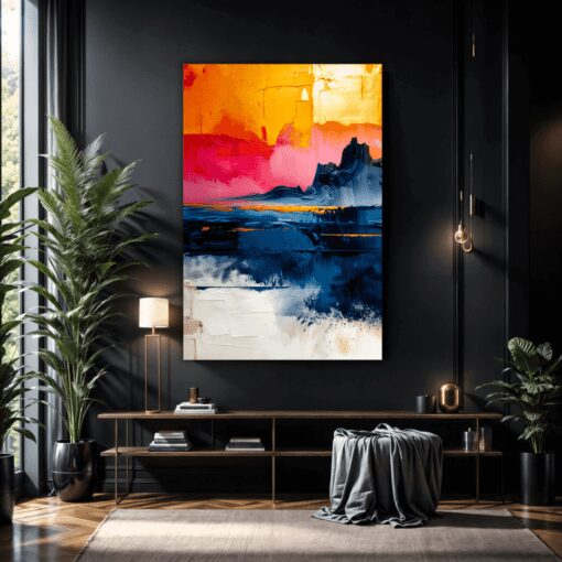 Oil Painted Colorful | Metal Poster