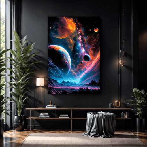 Planet In Space | Metal Poster