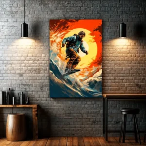 Racing The Sun | Metal Poster