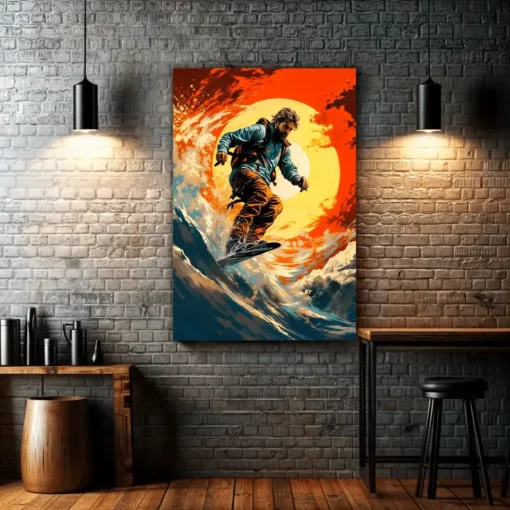 Racing The Sun | Metal Poster