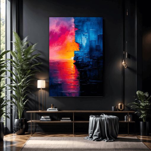 Sunset Reflection In Water | Metal Poster