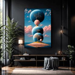 Surreal Fantasy Island | Metal Poster