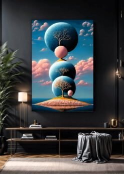Surreal Fantasy Island | Metal Poster