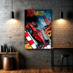 Barcelona Formula 1 | Metal Poster