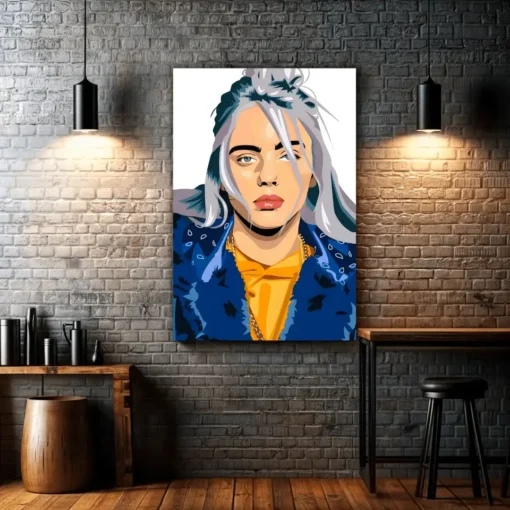 Billie Eilish Portrait | Metal Poster