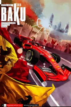 Baku Formula 1 | Metal Poster