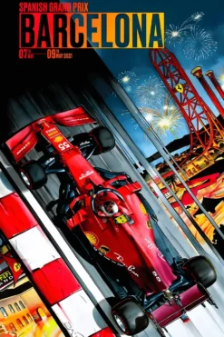 Barcelona Formula 1 | Metal Poster