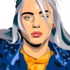 Billie Eilish Portrait | Metal Poster