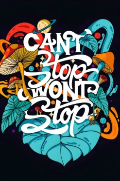 Can’t Stop Won’t Stop| Metal Poster