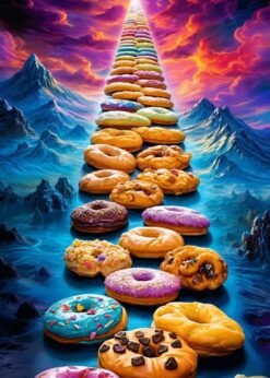 Colorful Donuts | Metal Poster