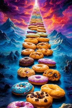 Colorful Donuts | Metal Poster