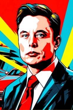 Elon Musk | Metal Poster