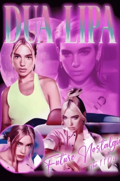 Future Nostalgia - Dua Lipa | Metal Poster