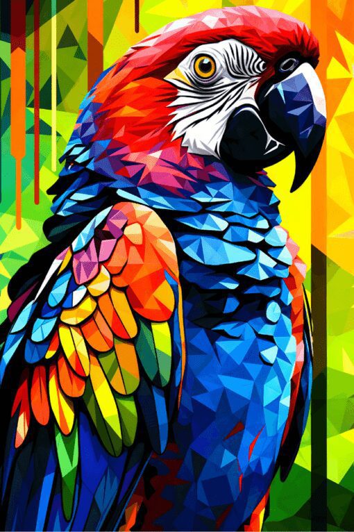 Macaw Pop Art | Metal Poster