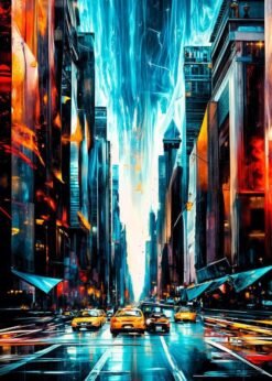 Modern City | Metal Poster