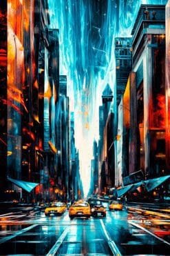 Modern City | Metal Poster