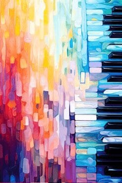 Piano Keyboard | Metal Poster