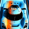 Porsche Vision 908 Gulf Edition | Metal Poster
