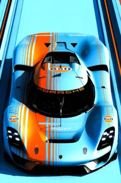 Porsche Vision 908 Gulf Edition | Metal Poster