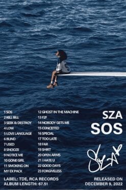 SOS Tour Poster | Metal Poster