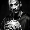 Snoop Dogg With Basketball | Metal Poster