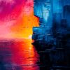 Sunset Reflection In Water | Metal Poster