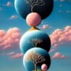 Surreal Fantasy Island | Metal Poster