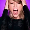 Taylor Swift Shouting | Metal Poster