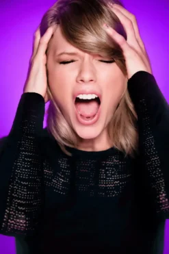 Taylor Swift Shouting | Metal Poster