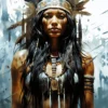 Timeless Echoes from Native Indian Heritage | Metal Poster