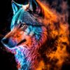 Wolf Digital Art | Metal Poster