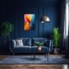 Colorful Bird Painting | Metal Poster