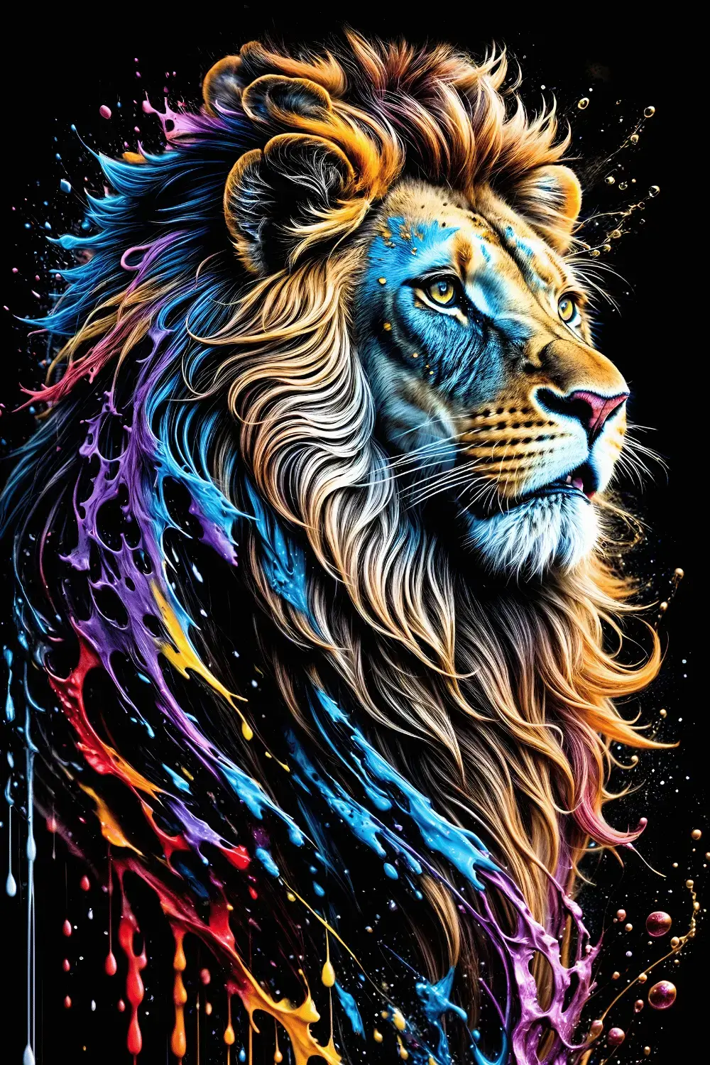 Lion King Splash Art | Metal Poster