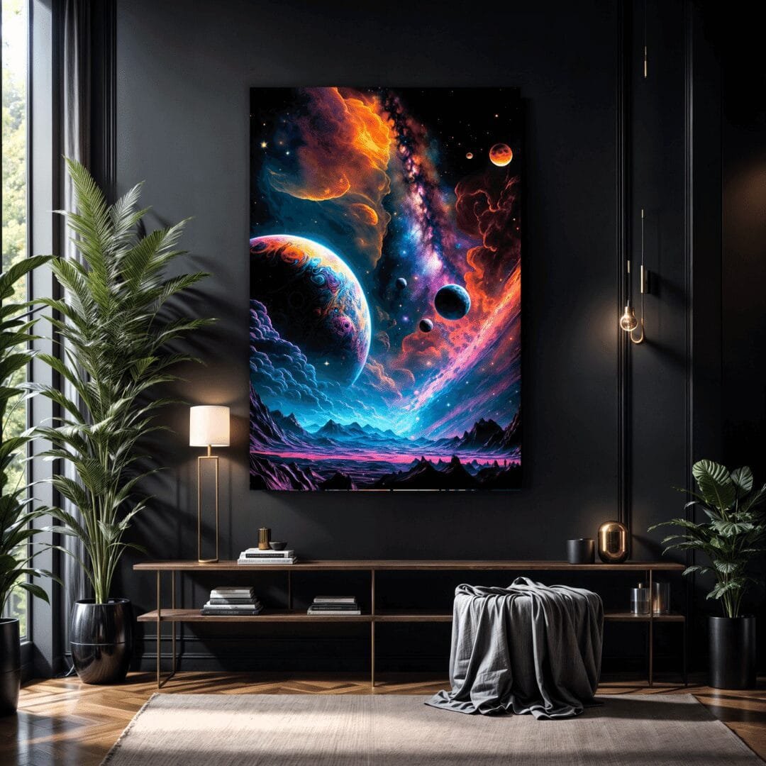 Planet In Space | Metal Poster