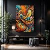 Swirling Shapes | Metal Poster