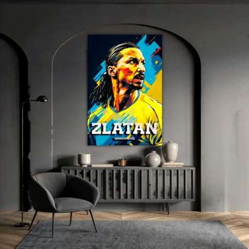 Zlatan Portrait | Metal Poster