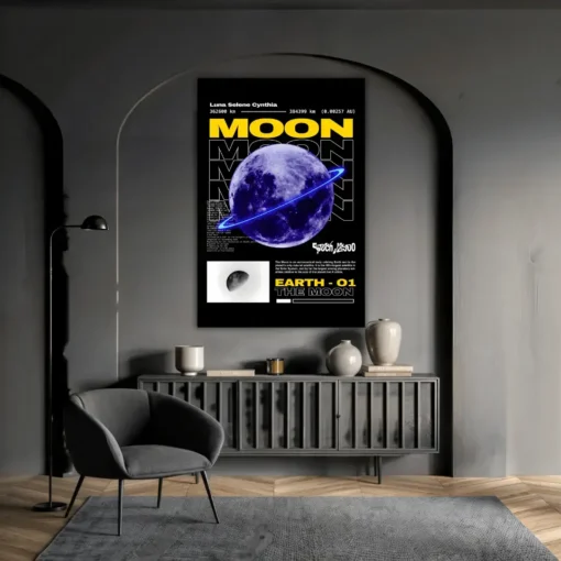 Crescent Moon | Metal Poster