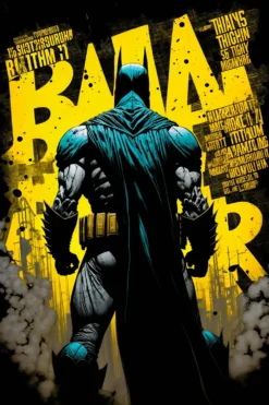 Batman Comic Style | Metal Poster