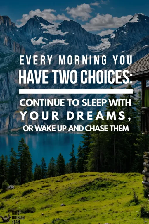 Every Morning You Have Two Choices | Metal Poster