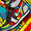 Sneaker Art By Paloma Diaz | Metal Poster