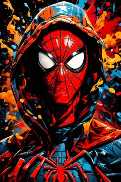 Spiderman Comic Style | Metal Poster