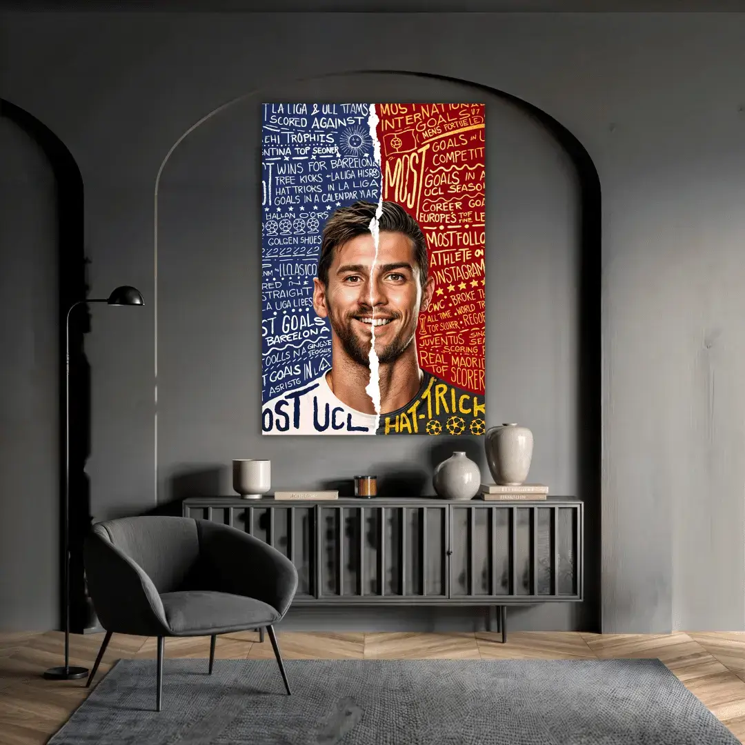 Anatomy Of Leo Messi | Metal Poster