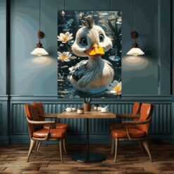 Cute & Adorable Duck | Metal Poster