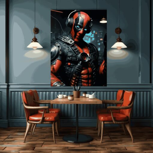 Deadpool Beats - Merc with a Melody | Metal Poster