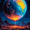 A Colorful Planet | Metal Poster