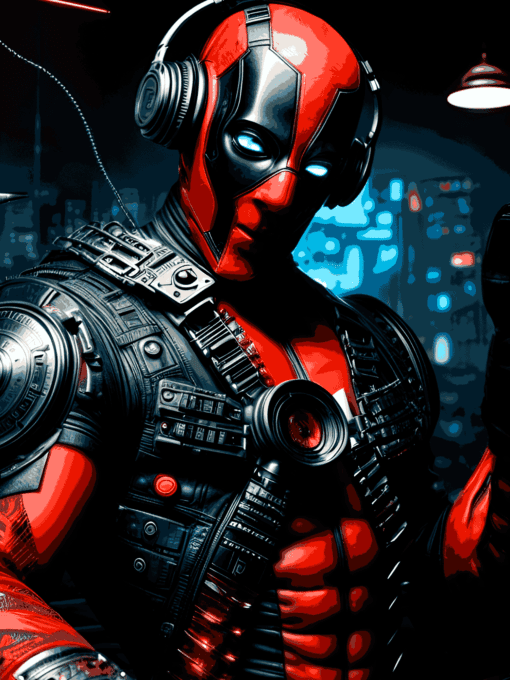 Deadpool Beats - Merc with a Melody | Metal Poster