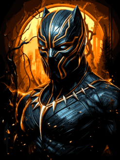 Wakanda's Defender - Black Panther | Metal Poster