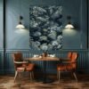 Riverside Surrounded By Lilies | Metal Poster