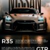 Nissan GTR R35 | Metal Poster