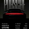 Porsche 911 GT3RS Car | Metal Poster